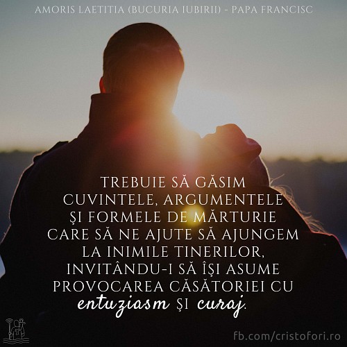 Să invităm tinerii să își asume provocarea căsătoriei