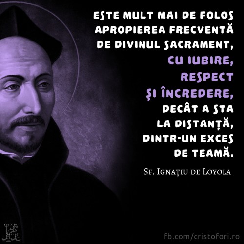 Apropierea frecventă de divinul Sacrament