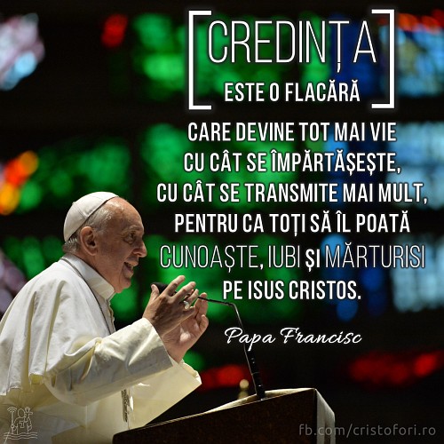 Credința este o flacără