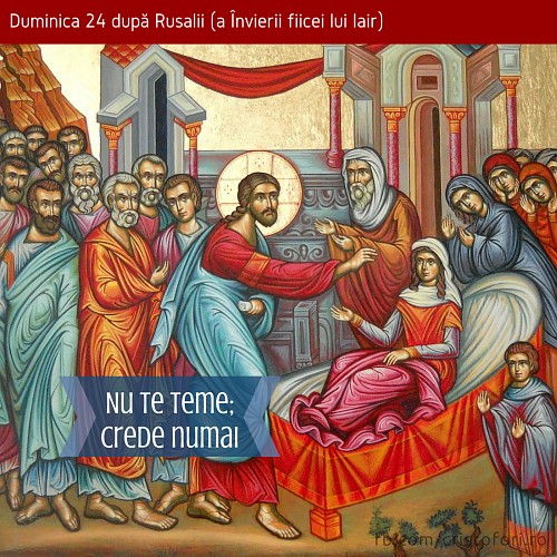 Nu te teme; crede numai