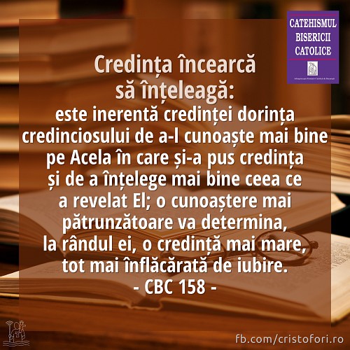 Credința încearcă să înțeleagă