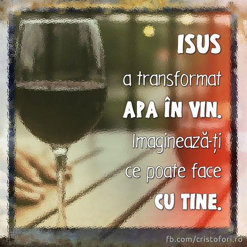 Isus a transformat apa în vin