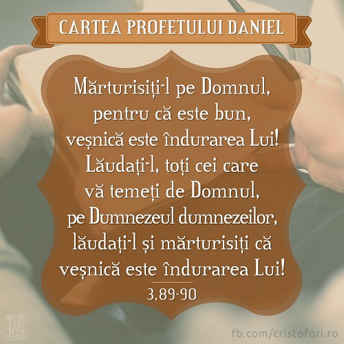 Mărturisiți-l pe Domnul, pentru că este bun